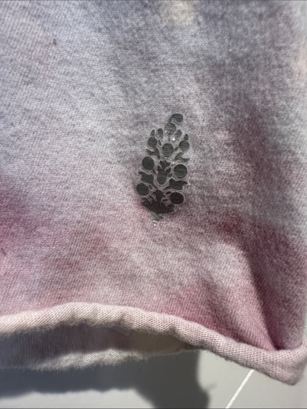 FP Movement by Free People Pink & Cream Tie-Dye Muscle Tee - Picture 2 of 8